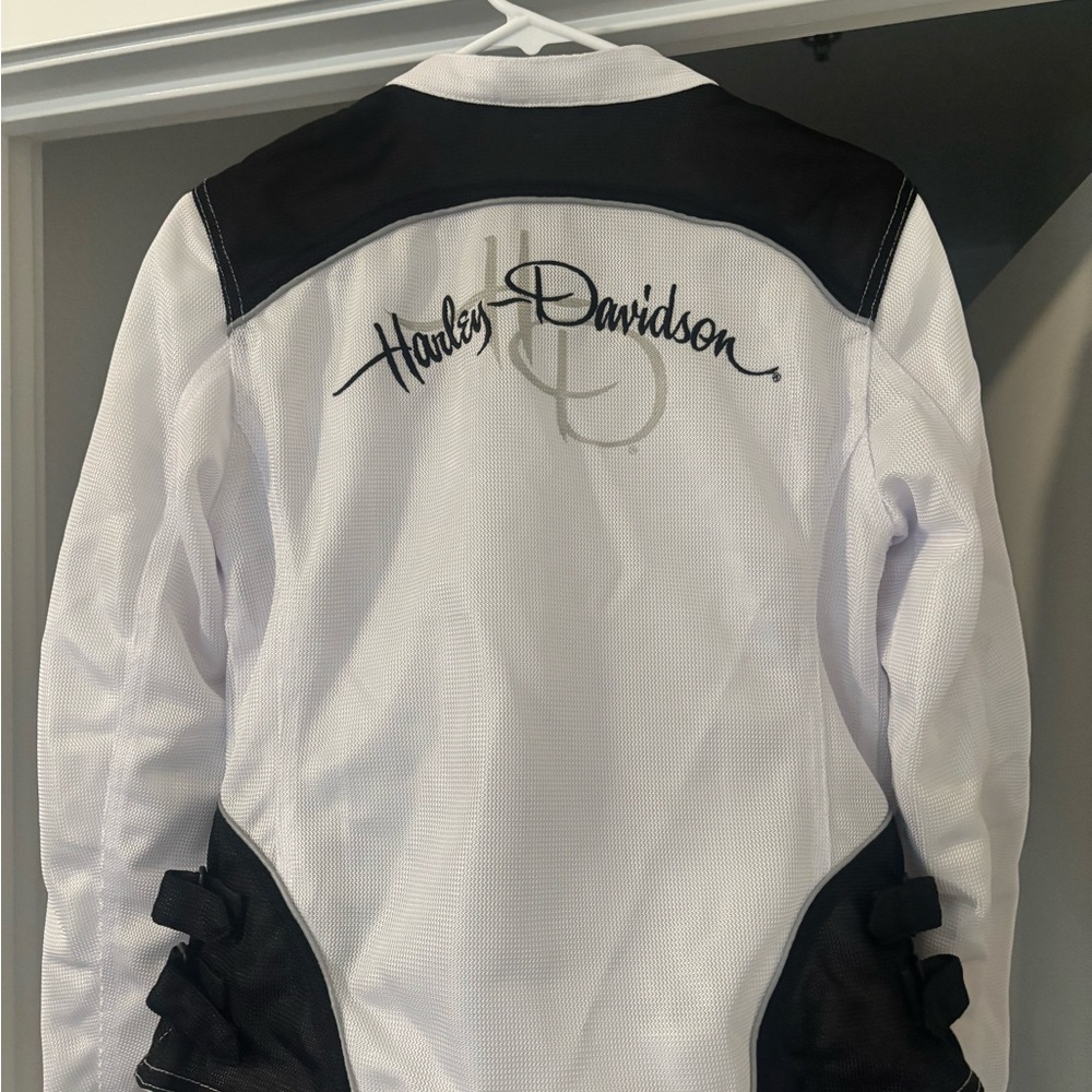 Harley-Davidson Women's Black and White Utility Jacket